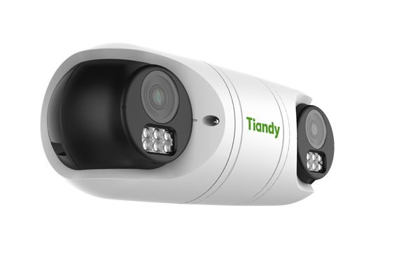 Tiandy TC-C32RN Spec:I5/E/Y/QX/2.8mm/V4.2, Dual 2MP PoE Fixed IR bullet camera  