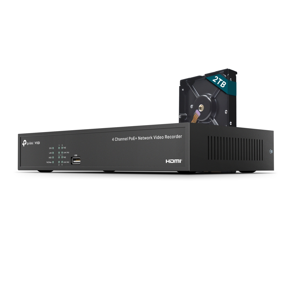 [VIGI NVR1004H-4P-2TB] TP-Link VIGI NVR1004H-4P-2TB