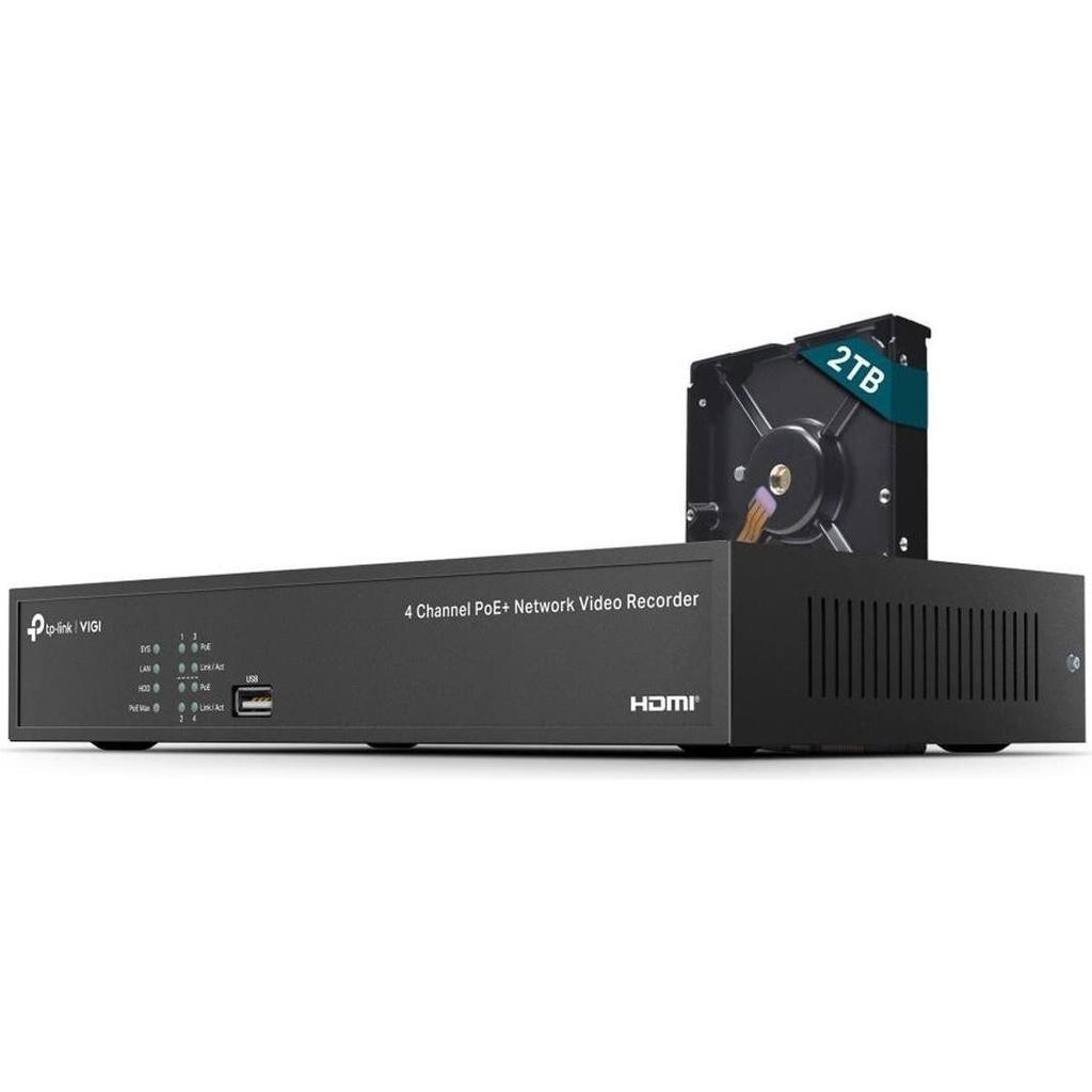 [VIGI NVR1004H-4P-2TB] TP-Link VIGI NVR1004H-4P-2TB