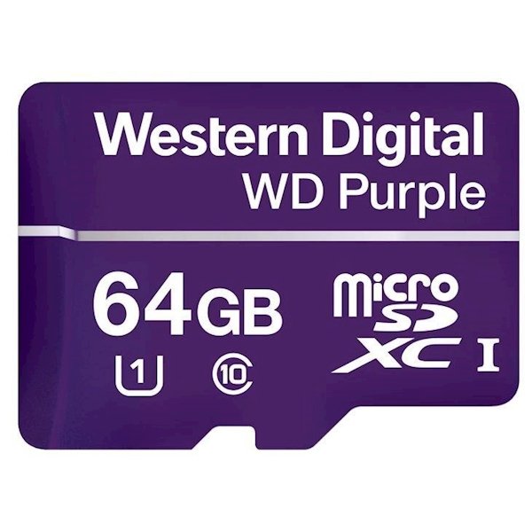 WD Purple 64GB surveillance microSD